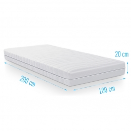 KoudschuimmatrasMultiflex100x200dikte20cm