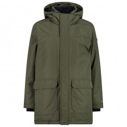 CMP-KidsJacketLongFixHood-Parkamaat176olijfgroen