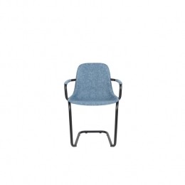 ZuiverThirstyEetkamerstoelenmetarmleuningBlauw-Setvan2