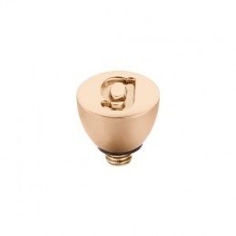 MelanoTwistedsteentje-letterG-dames-rosekleurig-6mm