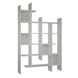Calicosy-Boekenkastmet18plankenMANCO-H188cm-Wit