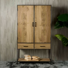 TowerLivingOpbergkastLunaEiken200x115cm-Bruin