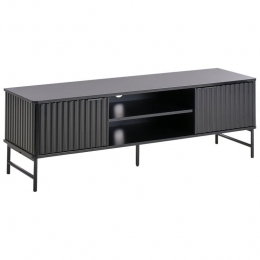 Beliani-GLASTONBURY-TV-meubel-Zwart-140x40cm-MDF