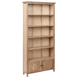 Beliani-SALTON-Boekenkast-Lichtehoutkleur-Sassafras