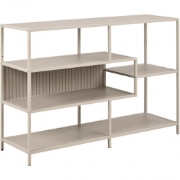 GigaLiving-BoekenkastGrijs-114x35x78cm-Varven