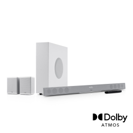 TeufelCINEBAR11voorDolbyAtmos21-setSurroundsound3D-geluidBluetoothDraadlozesubwooferWit