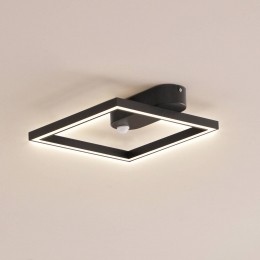 LindbyLEDplafondlampYulla34cmzwartsensor