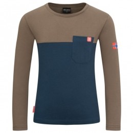 Trollkids-KidsBergenLongsleeve-Longsleevemaat104bruinblauw