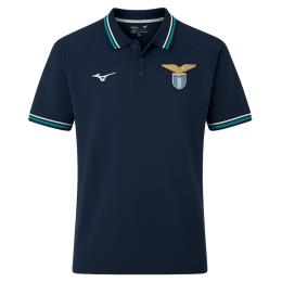 MizunoSSLazioCottonPoloNavyHerenMaatS