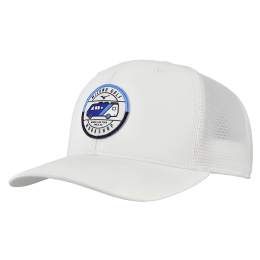 MizunoGolfWorkshopTruckerHatWitDamesHerenMaatOneSize