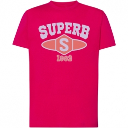 T-shirtKorteMouwSuperb1982SPRBCA-2201-PINK