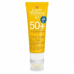 LouisWidmerSunAllDaySPF50ZonnecrmemetLippenverzorging25ml