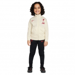 NikeLiverpoolStrikeTrainingspakFull-Zip2024-2025KleutersGebrokenWitZwartRood