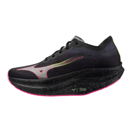 MizunoWAVEREBELLIONPRO2HardloopschoenenZwartsilverpinktetraDamesHerenMaat405