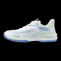 MizunoWAVEEXCEEDTOUR6CCTennisschoenenWitFrontierBlauwBayDamesMaat40
