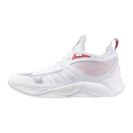 MizunoWAVEDIMENSIONVolleybalschoenenWitaleutiancloudpinkDamesMaat445