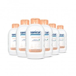 6xSanicurDouchecrmeSensitive300ml