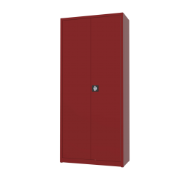 Archiefkastdraaideurkast-4legborden-1800x800mm-AKP10801VuurroodRAL3000