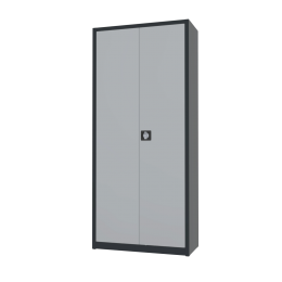 Archiefkastdraaideurkast-4legborden-1800x800mm-AKP10801AntracietgrijsRAL7016LichtgrijsRAL7035