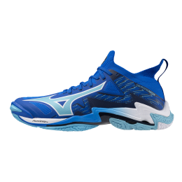 MizunoWAVELIGHTNINGNEO3VolleybalschoenenMugenbluewhiteestateblueDamesHerenMaat50