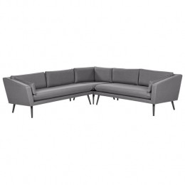Beliani-LORETELLO-Tuinbank-Grijs-Polyester
