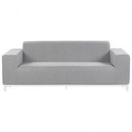 Beliani-ROVIGO-Tuinbank-Lichtgrijs-Polyester