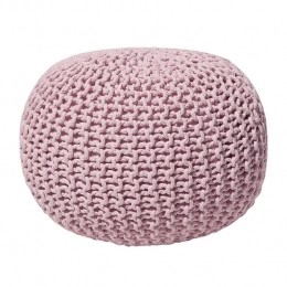 Beliani-CONRAD-Poef-Roze-50cm-Katoen