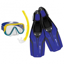 Mares-KidsSetNateevaKeewee-SnorkelsetmaatXS-8-14Yearsblauw