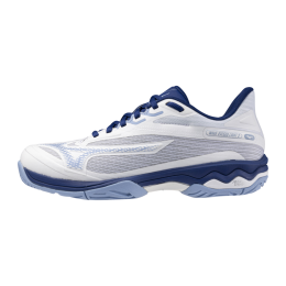 MizunoWAVEEXCEEDLIGHT2ACTennisschoenenWitBellwetherBlauwBelAirBluDamesMaat405
