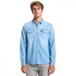 OverhemdLangeMouwLee112363914WESTERN-DENIMLIGHT