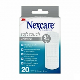 Nexcare3mSoftTouchUniversal25mmx72mmStrips20