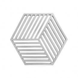 KrumblePannenonderzetterHexagon-Grijs-16x14cm