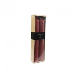 DinerkaarsVeladiameter4x25cm2st-Rood-Decostar