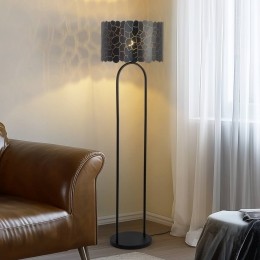 LindbyAralenavloerlampzwartgoudhoogte1435cm