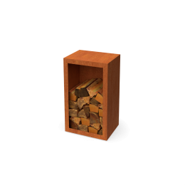 EguracortenstaalHoutopslagmetachterwandL50xB30xH85cm-Geroba