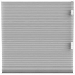 25korting-LeenBakker-FenstrPlissgordijnBrisbaneDubbel25mmLichtdoorlatend-Licht20026-Polyester-Grijs-120x10x10Cm