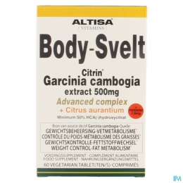 AltisaBodySveltGarcin500mgCitrinCplxComp60