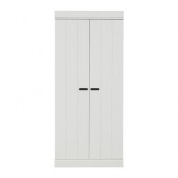 WooodConnectKledingkastH175xB77xD56cm-PlankenenRoede-Wit