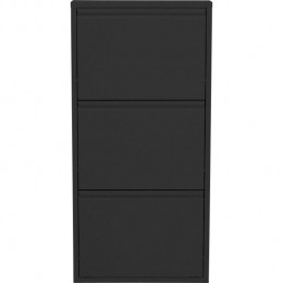 KareDesignCarusoSchoenenkast3ladenzwart