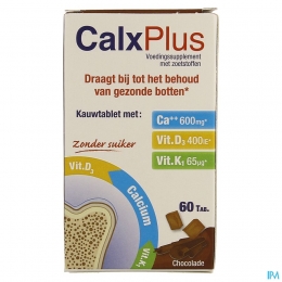 CalxPlusChocoladesmaak60Kauwtabletten