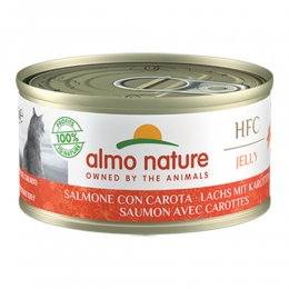 48xAlmoNatureHFCJellyKattenvoerNatZalmWortel70gr
