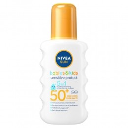 NiveaSunBabiesKids-ProtectSensitiveSpray-FactorSPF50-Zonnebrandspray200ml