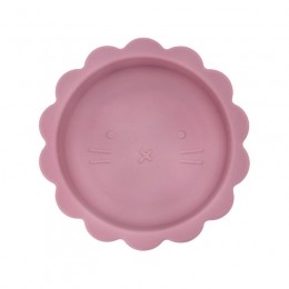 Dutsi-WelpjeSerie-SiliconenBabykommetje-LeeuwenOntwerp-350ml-Oudroze