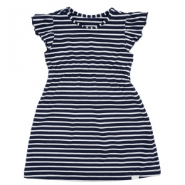 maximo-KidsMiniGirlKleidA-LinieJerseyFlgelrmel-Jurkmaat122128blauw