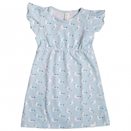 maximo-KidsMiniGirlKleidA-LinieJerseyFlgelrmel-Jurkmaat110116grijs