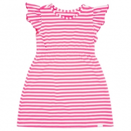 maximo-KidsMiniGirlKleidA-LinieJerseyFlgelrmel-Jurkmaat98104roze