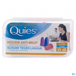 QuiesGehoorbeschermingSchuimDisco3PaarOordoppen