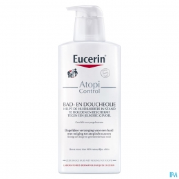 EucerinAtopiControlBad-enDoucheolieZeerDrogeHuidmetneigingtotAtopiemetpomp400ml