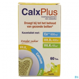 CalxPlusVanillesmaak60Kauwtabletten