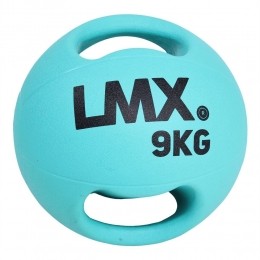 LifemaxxLMXMedicijnbal-DoubleHandleMedicineBall-9kg-Blauw